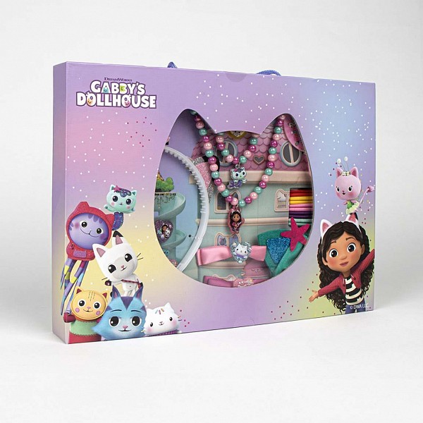 Gabbys Dollhouse Cat-tastic jewelry and hair accessory set