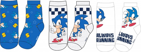 Sonic the Hedgehog Sonic the Hedgehog Running Kids Socks 23-34