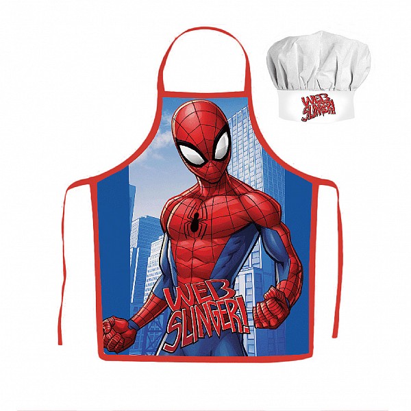 Spiderman Web Slinger childrens apron 2-piece set