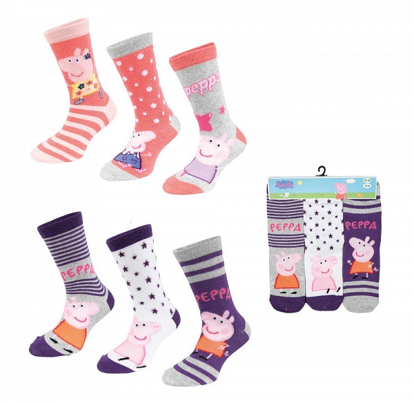 Peppa Pig childrens socks 23-34