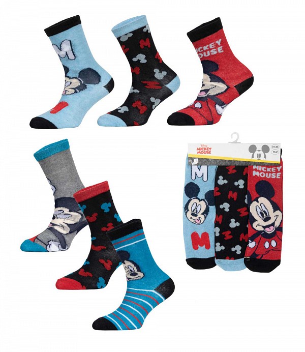 Disney Mickey  childrens socks 23-34