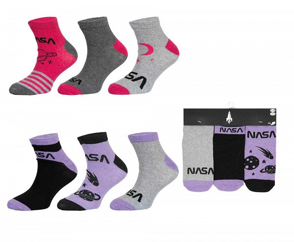 Nasa kids no-show socks 23-34
