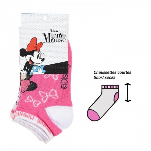 Disney Minnie  childrens hidden socks 23-34