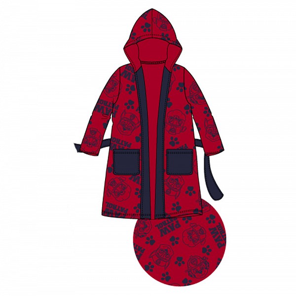 Paw Patrol Red childrens bathrobe 3-6 years
