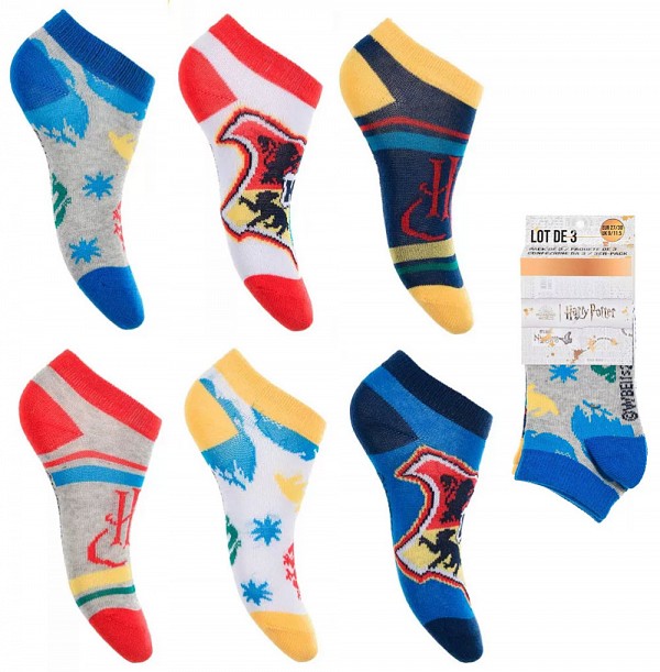 Harry Potter childrens no-show socks 23-34