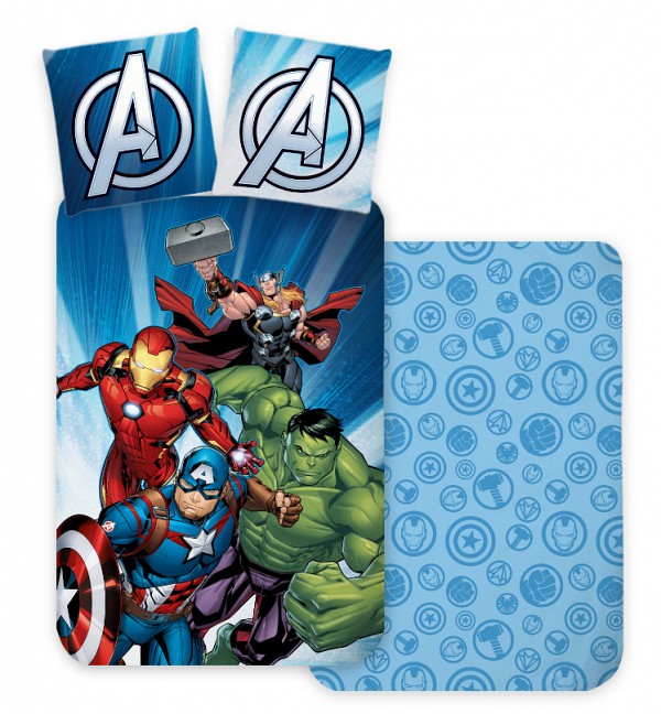 Avengers Power Strike childrens bedding 100×135 cm, 40×60 cm