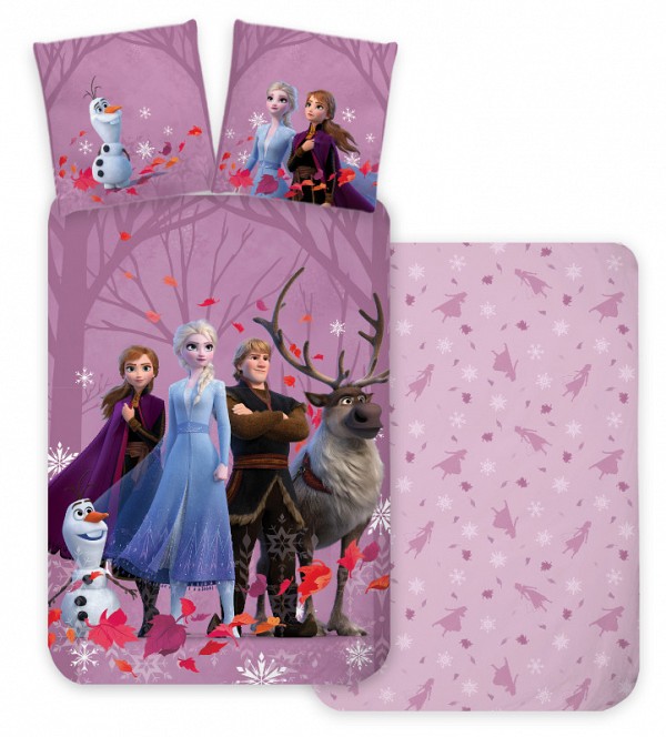 Disney Frozen Purple childrens bedding cover 100×135 cm, 40×60 cm
