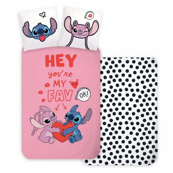 Disney Lilo and Stitch Hey childrens bedding cover 100×135 cm, 40×60 cm
