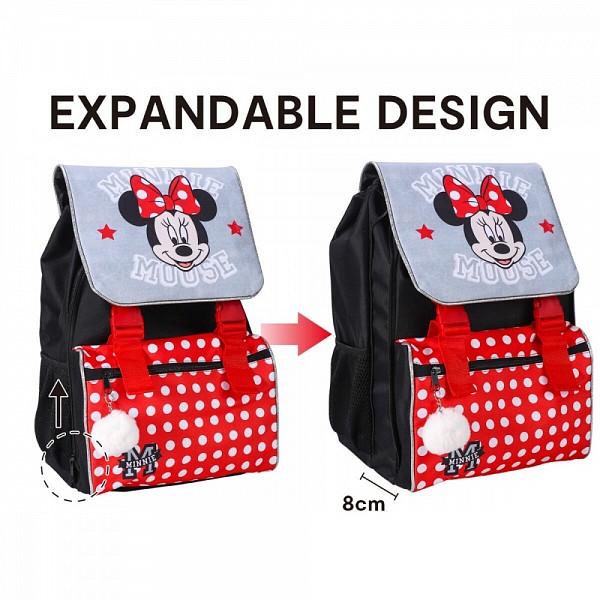 Disney Minnie  school bag, bag with Pompon, 42 cm  CEP2100004025