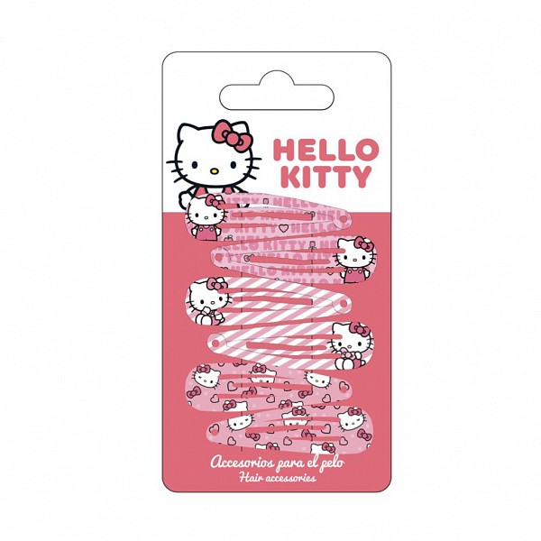 Hello Kitty Cute 6-piece hair clip set