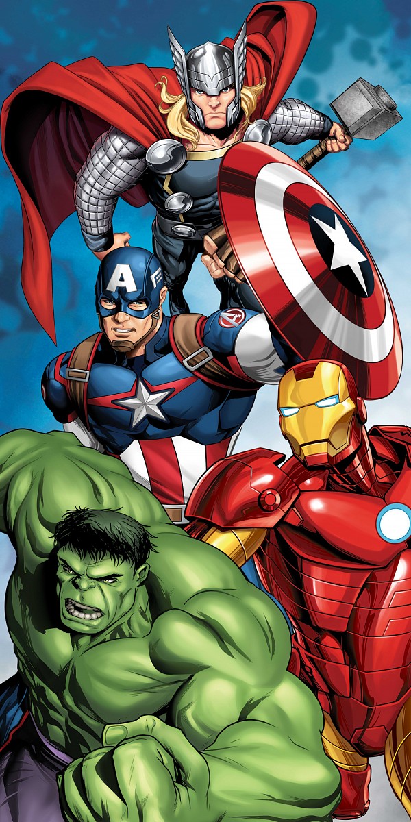 Avengers Power Bath Towel, Beach Towel 70x140cm