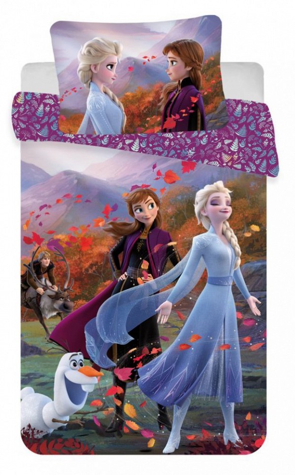 Disney Frozen Mountains  childrens bedding set 100×135 cm, 40×60 cm