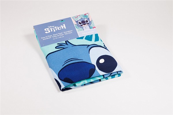Disney Lilo and Stitch Happy bath towel, beach towel 70x140cm (Fast Dry)