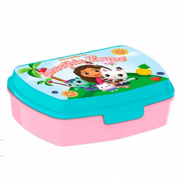 Gabbys Dollhouse Smoothie Land funny plastic sandwich box
