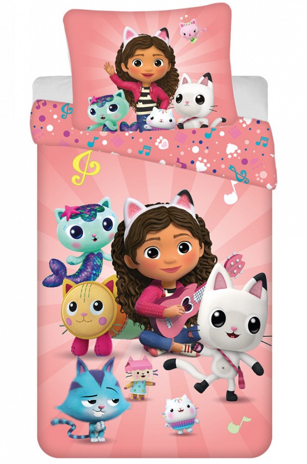 Gabbys Dollhouse Peaceful bedding cover 140×200cm, 70×90 cm