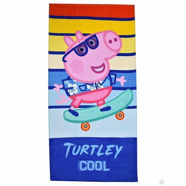 Peppa Pig Catch a Wave bath towel, beach towel 70x140cm