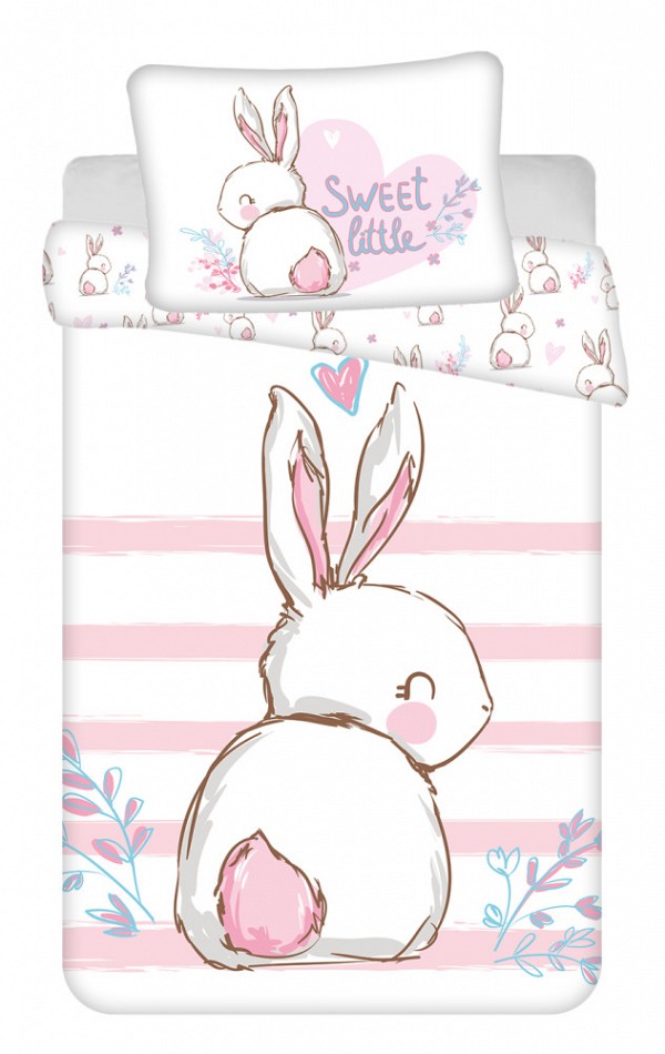 Rabbit Sweet childrens bedding set 100x135 cm, 40x60 cm