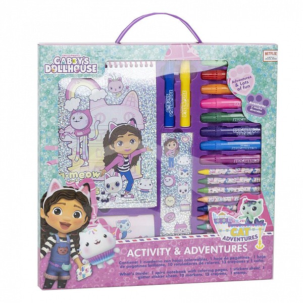Gabbys Dollhouse Cat Adventures stationery set