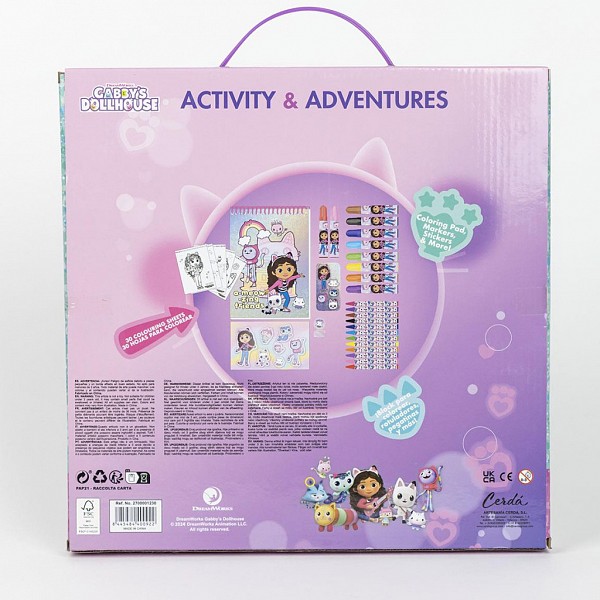 Gabbys Dollhouse Cat Adventures stationery set