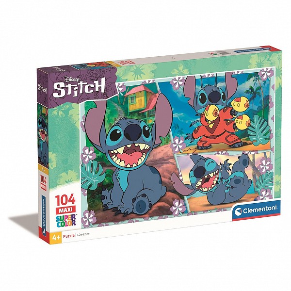 Disney Lilo and Stitch Plasma Blaster 104-piece maxi puzzle Clementoni  CMC23776