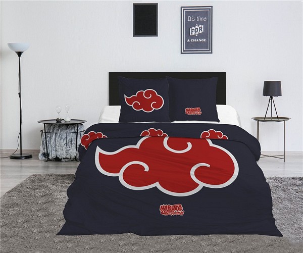 Naruto Akatsuki double, double duvet cover 240×220cm, 65x65 cm