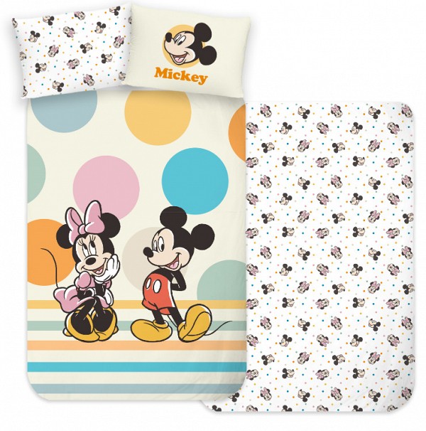 Disney Mickey  Duo childrens bedding set 100×135 cm, 40×60 cm