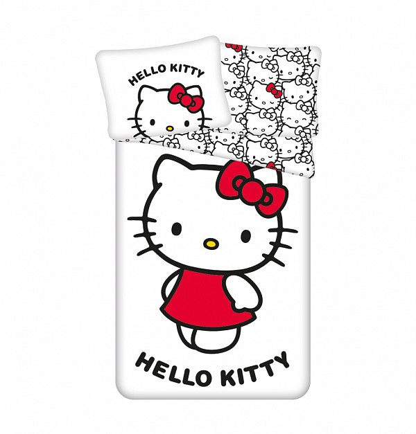 Hello Kitty White bedding cover 140×200cm, 70×90 cm