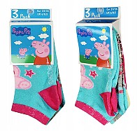 Peppa Pig childrens no-show socks 23-34