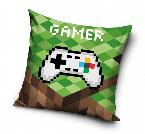 Gamer Blocks  Velvet pillowcase 40x40 cm