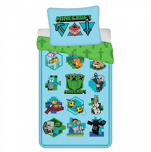 Minecraft Icons  bedding cover 140×200cm, 70×90 cm