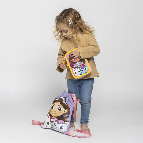 Gabbys Dollhouse Cats drawstring bag, backpack 33 cm