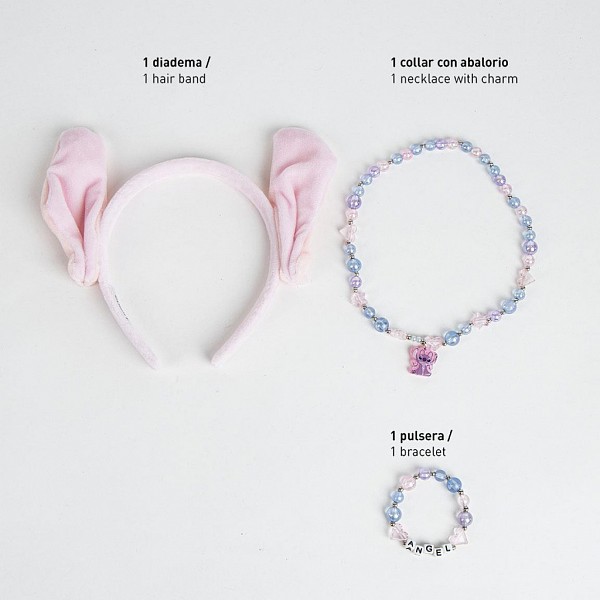 Disney Lilo and Stitch Angel jewelry and headband set