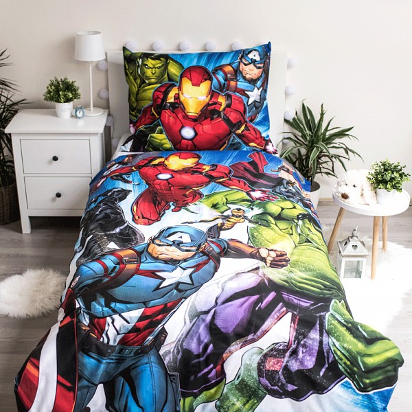 Avengers Brands bedding set 140×200cm, 70×90 cm