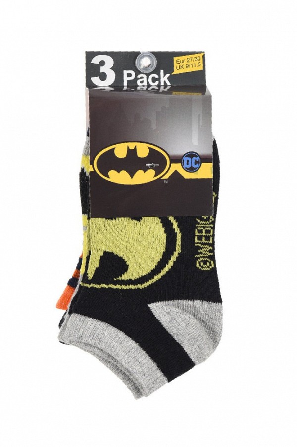 Batman childrens invisible socks 23-34