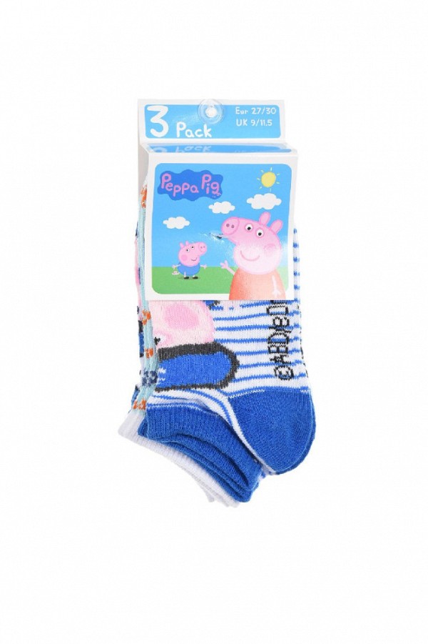 Peppa Pig childrens no-show socks 23-34