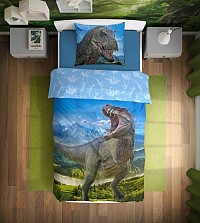 Dinosaur T-Rex Bedding Set 140×200cm, 70×90 cm