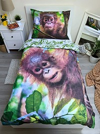 Orangutan bedding cover 140×200cm, 70×90 cm