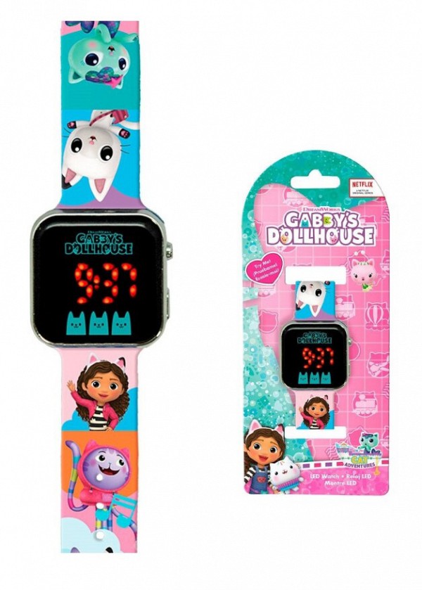 Gabbys Dollhouse digital LED watch