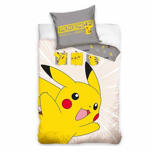 Pokémon #0025 bedding set 140×200cm, 70×90 cm