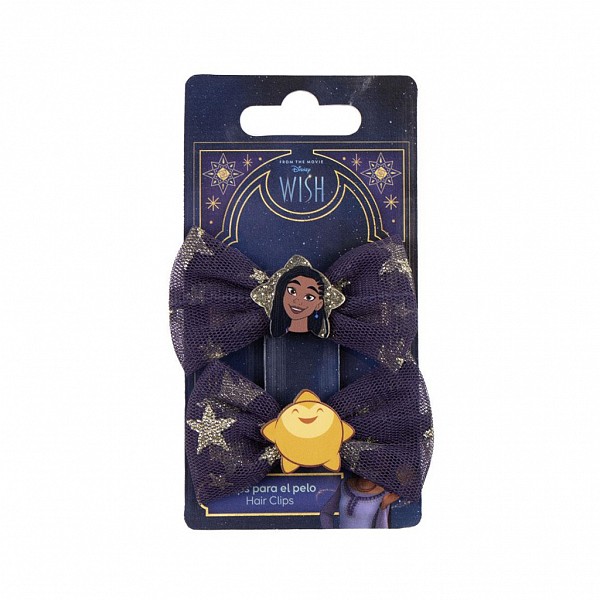 Disney Wish Sparkling Bows hair clip set 2 pieces