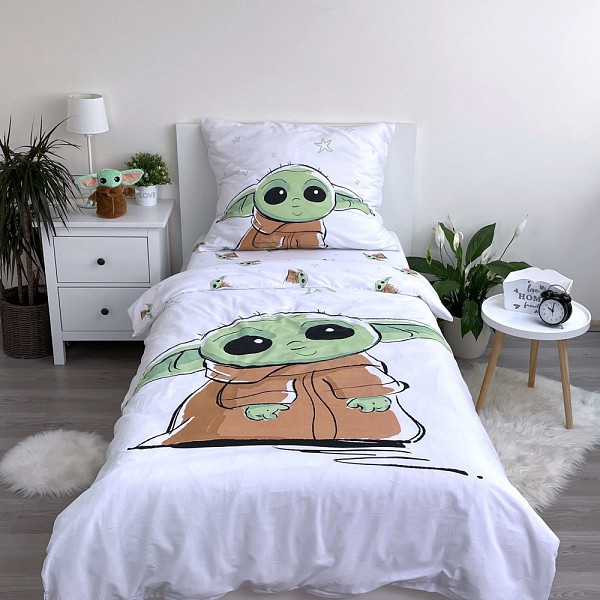 Star Wars Baby Yoda bedding set 140x200 cm, 70x90 cm