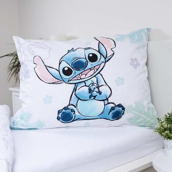 Disney Lilo and Stitch Ohana White bedding cover 140×200cm, 70×90 cm