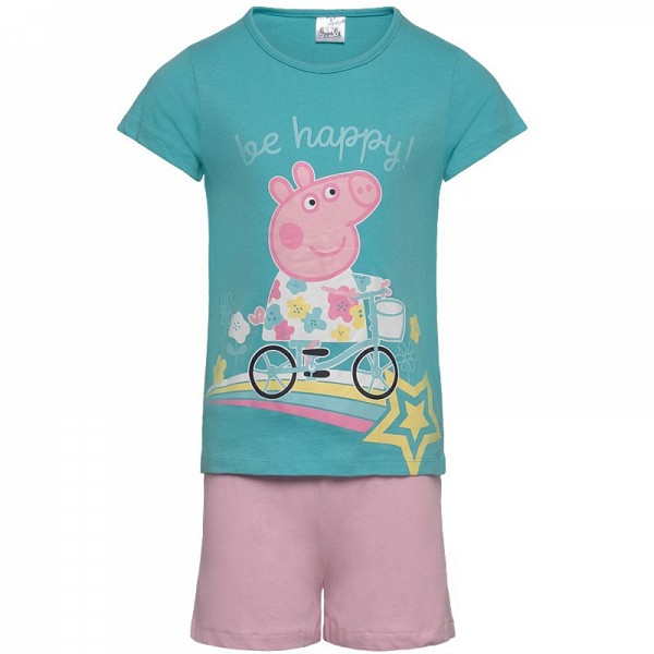 Peppa Pig Bike childrens short pajamas 3-6 years