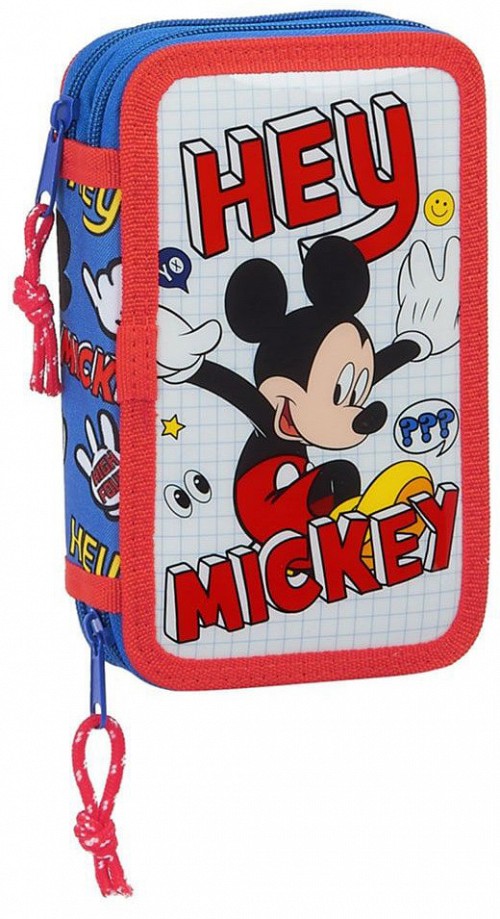 Disney Mickey  filled pencil case, 2 layers