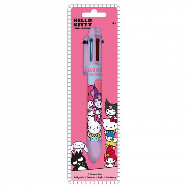 Hello Kitty Friends 6-color pen