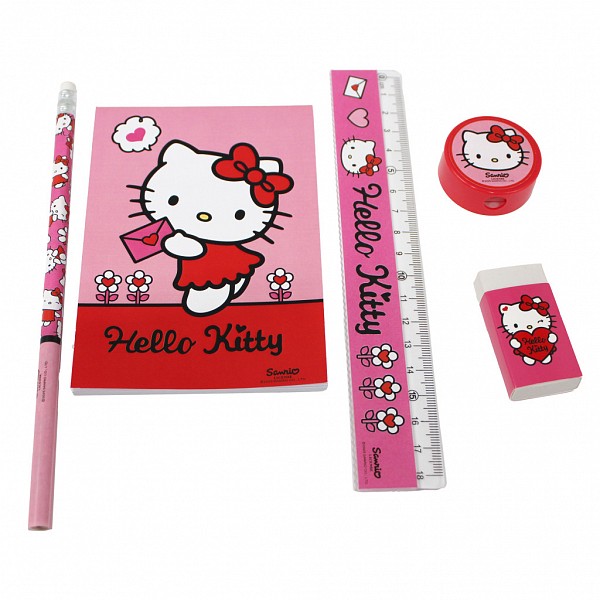 Hello Kitty Sweetheart 5-piece stationery set
