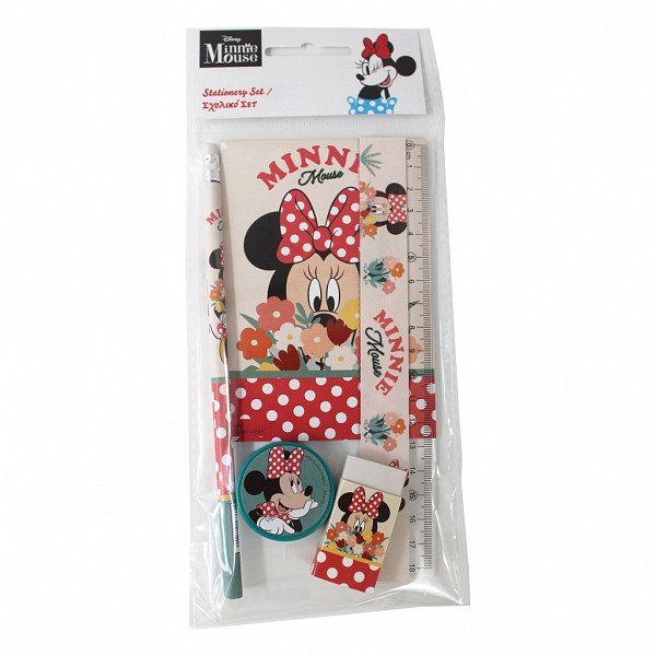 Disney Minnie  Floral stationery set 5-piece