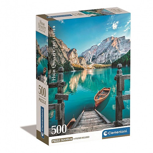 Cities Braies Lake Italy 500-piece puzzle Clementoni  CMC35538