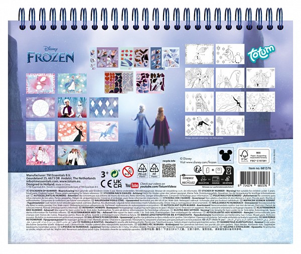 Disney Frozen Destiny puzzle sticker and coloring set CCG681576