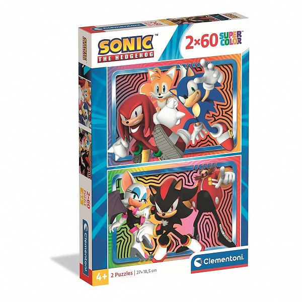 Sonic the Hedgehog 2x60 pcs Clementoni puzzle
